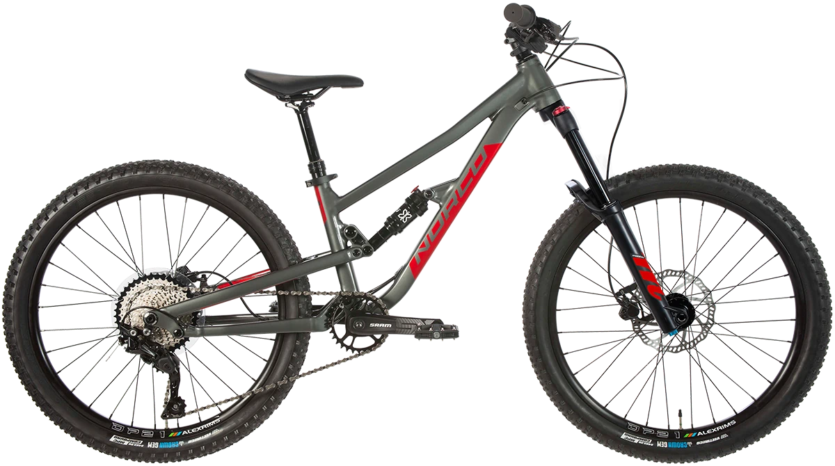 Norco Fluid FS 4.2 24 - Gray-Red - Cambria Bike
