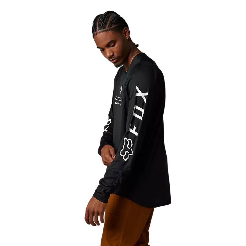 Fox Racing Defend Long Sleeve MTB Jersey - Northstar - Black