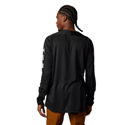 Fox Racing Defend Long Sleeve MTB Jersey - Northstar - Black