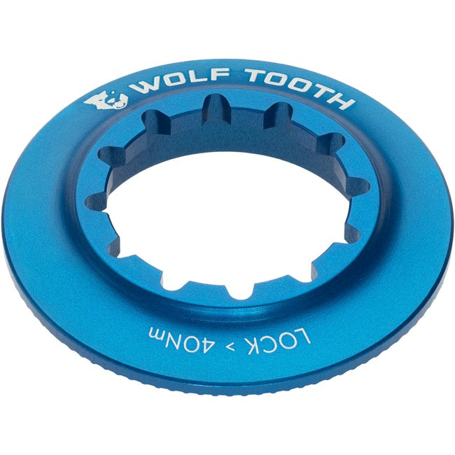 Wolf Tooth Components Centerlock Rotor Lockring - Internal Splined - Blue