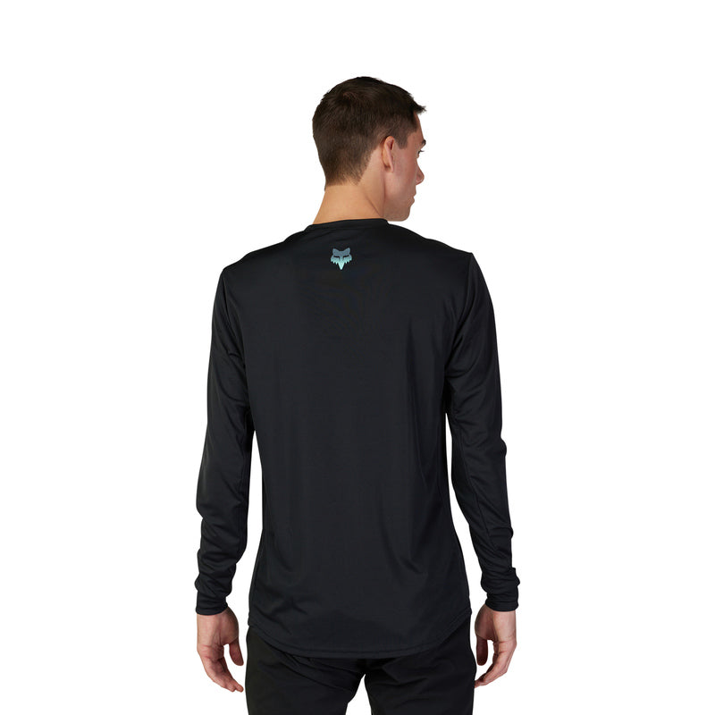 Fox Racing Ranger Long Sleeve MTB Jersey - Dose - Black-Blue