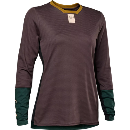 Fox Racing Defend Long Sleeve MTB Jersey - Womens - Rootbeer