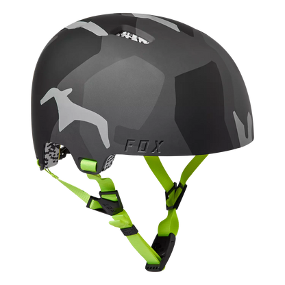 Fox Racing Flight Pro Dirt Jump Helmet - Runn - Youth - Black-Yellow - 2023