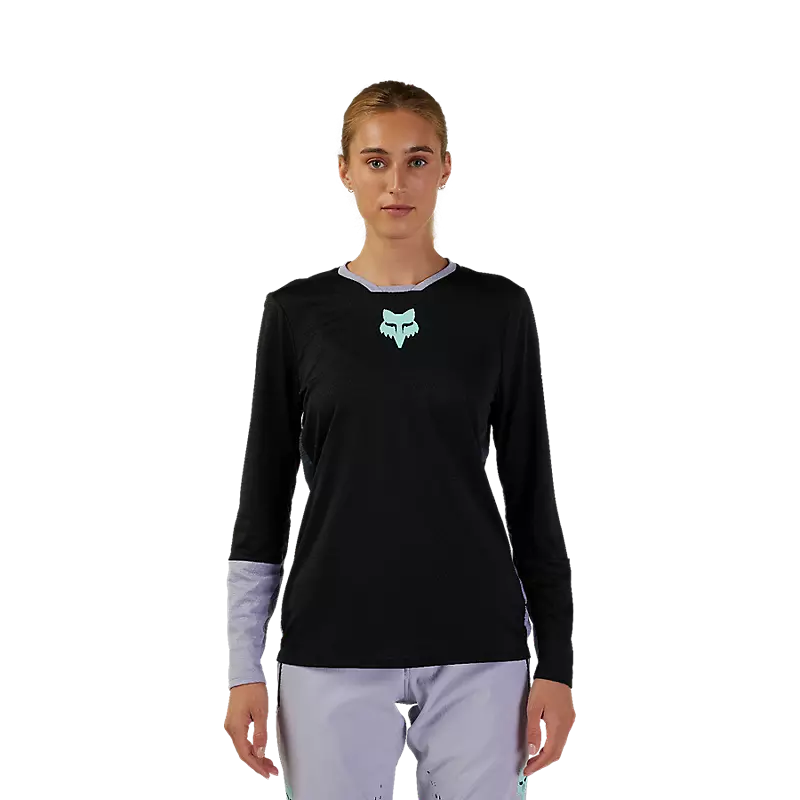 Fox Racing Defend Race Long Sleeve MTB Jersey - Womens - Black