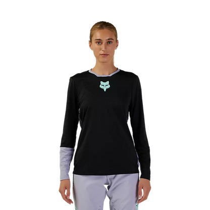 Fox Racing Defend Race Long Sleeve MTB Jersey - Womens - Black