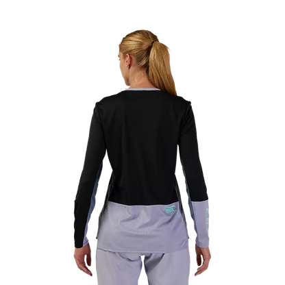 Fox Racing Defend Race Long Sleeve MTB Jersey - Womens - Black