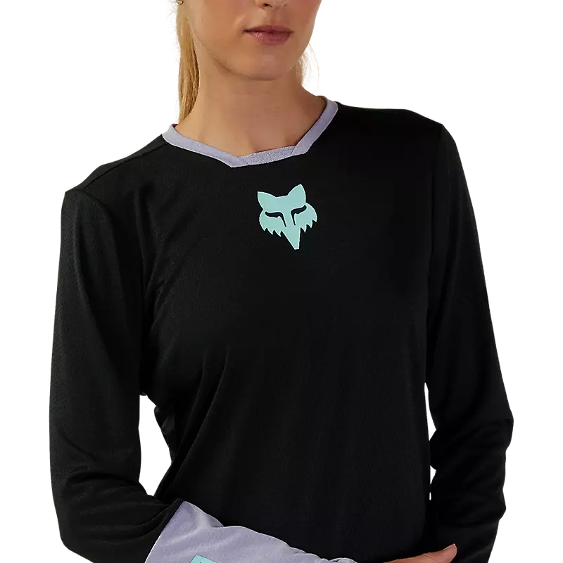 Fox Racing Defend Race Long Sleeve MTB Jersey - Womens - Black