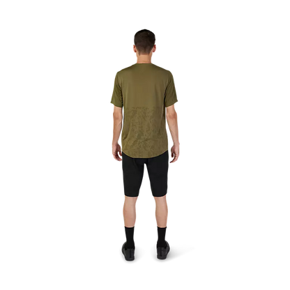 Fox Racing Ranger Tru Dri Short Sleeve MTB Jersey - Olive Green