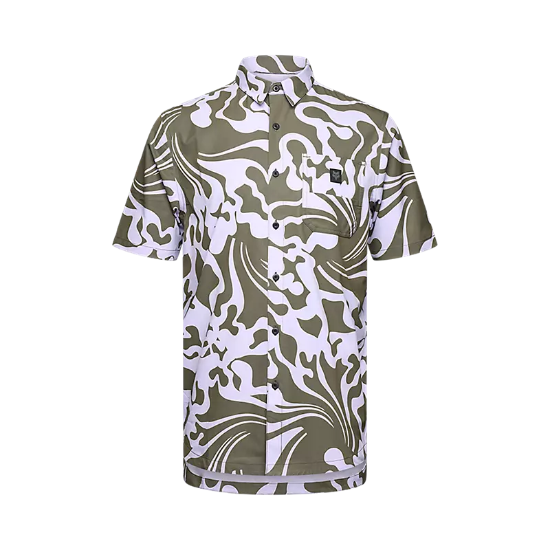 Fox Racing Ranger Short Sleeve Woven MTB Jersey - Military Green