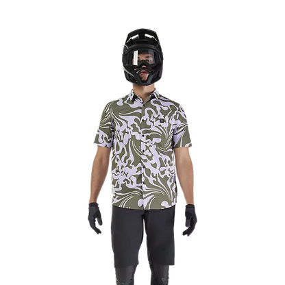 Fox Racing Ranger Short Sleeve Woven MTB Jersey - Military Green