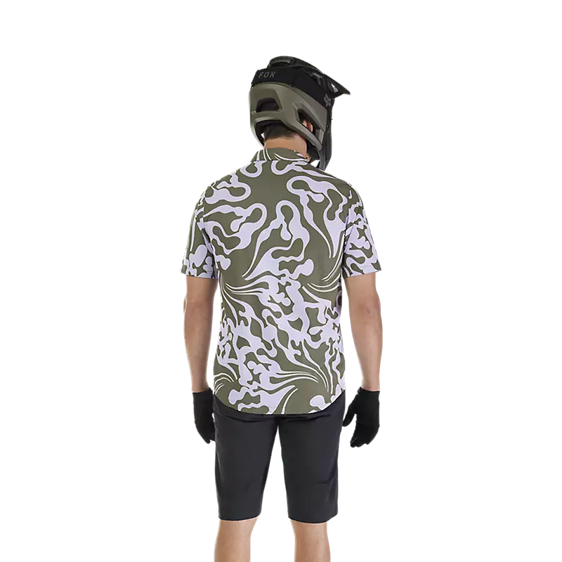 Fox Racing Ranger Short Sleeve Woven MTB Jersey - Military Green