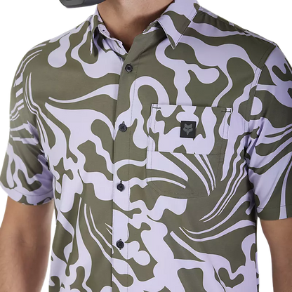 Fox Racing Ranger Short Sleeve Woven MTB Jersey - Military Green