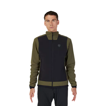 Fox Racing Defend Fire Alpha Cycling Jacket - Olive Green