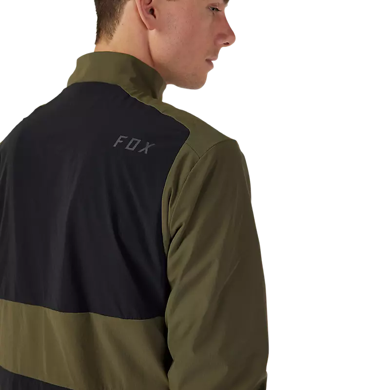 Fox Racing Defend Fire Alpha Cycling Jacket - Olive Green