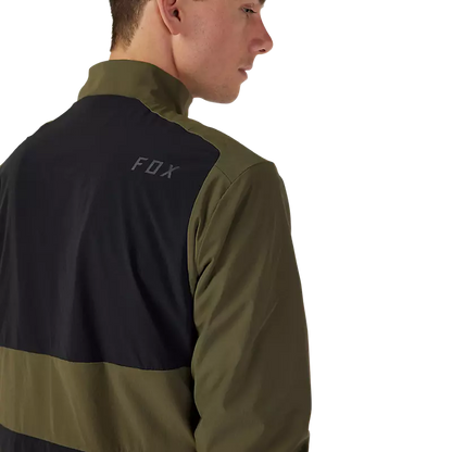 Fox Racing Defend Fire Alpha Cycling Jacket - Olive Green