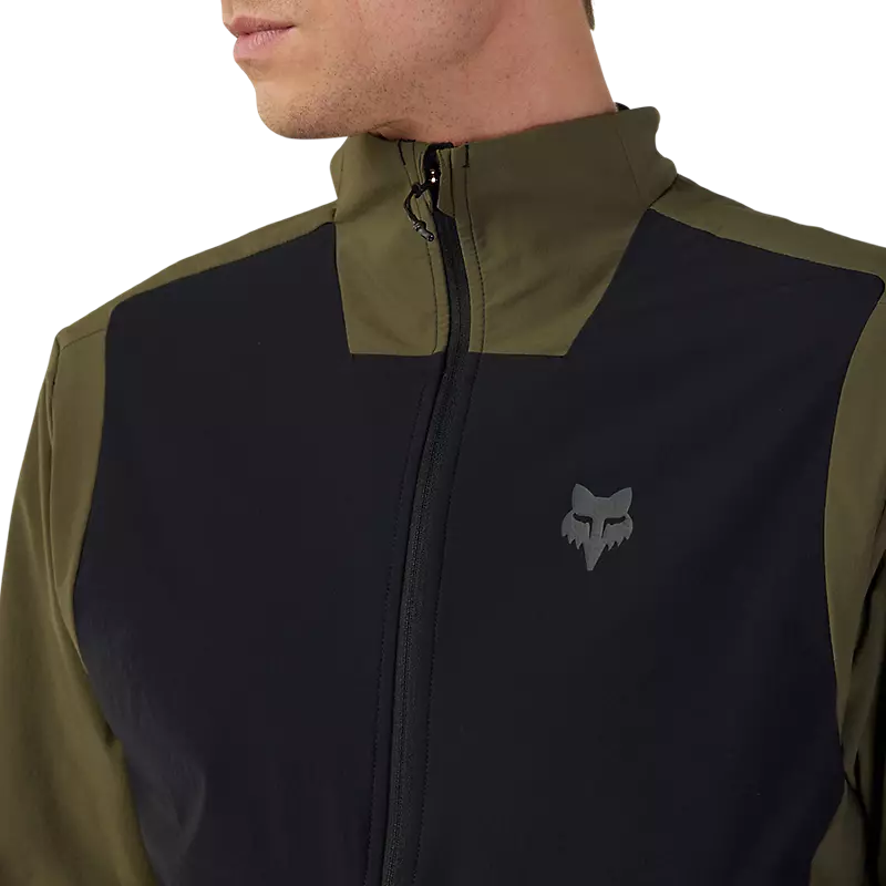 Fox Racing Defend Fire Alpha Cycling Jacket - Olive Green