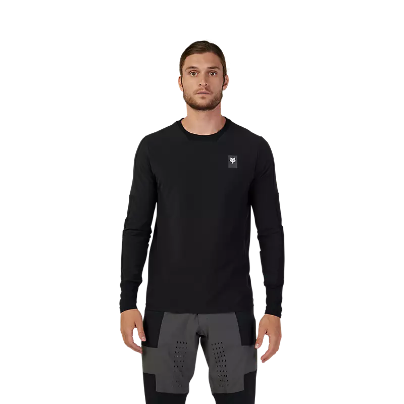 Fox Racing Defend Thermal Long Sleeve MTB Jersey - Black - 2024