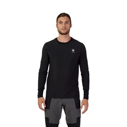 Fox Racing Defend Thermal Long Sleeve MTB Jersey - Black - 2024