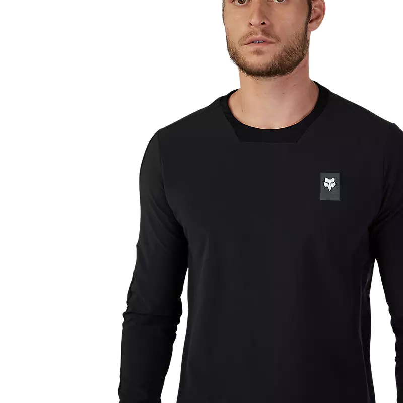 Fox Racing Defend Thermal Long Sleeve MTB Jersey - Black - 2024