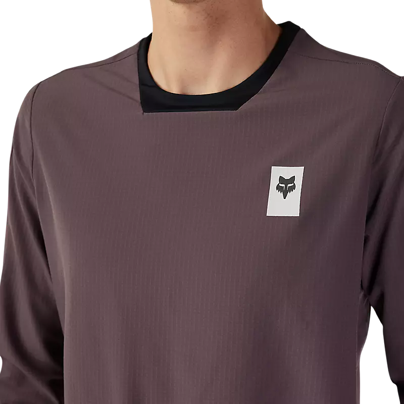 Fox Racing Defend Thermal Long Sleeve MTB Jersey - Purple - 2023