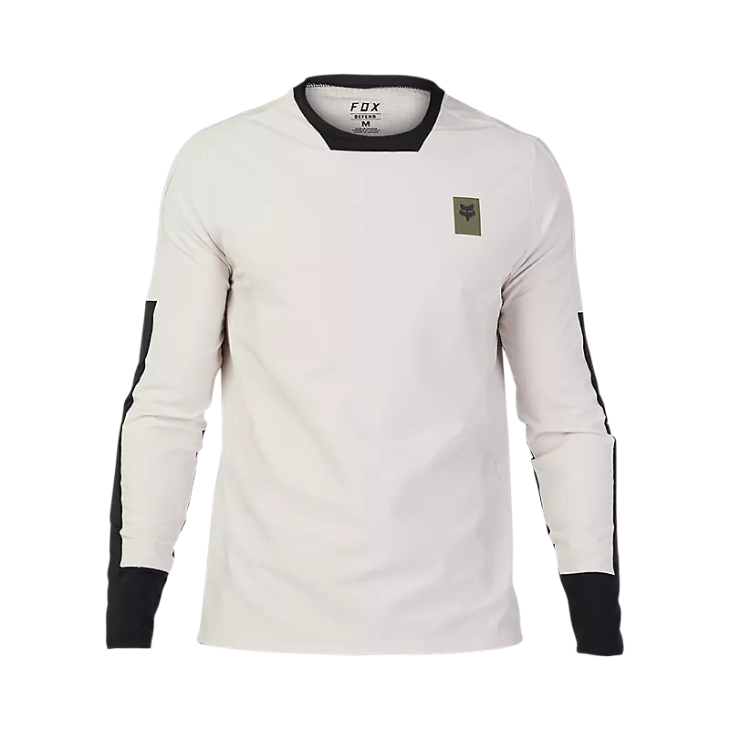 Fox Racing Defend Thermal Long Sleeve MTB Jersey - Vintage White - 2023