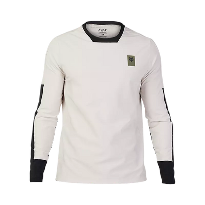 Fox Racing Defend Thermal Long Sleeve MTB Jersey - Vintage White - 2023