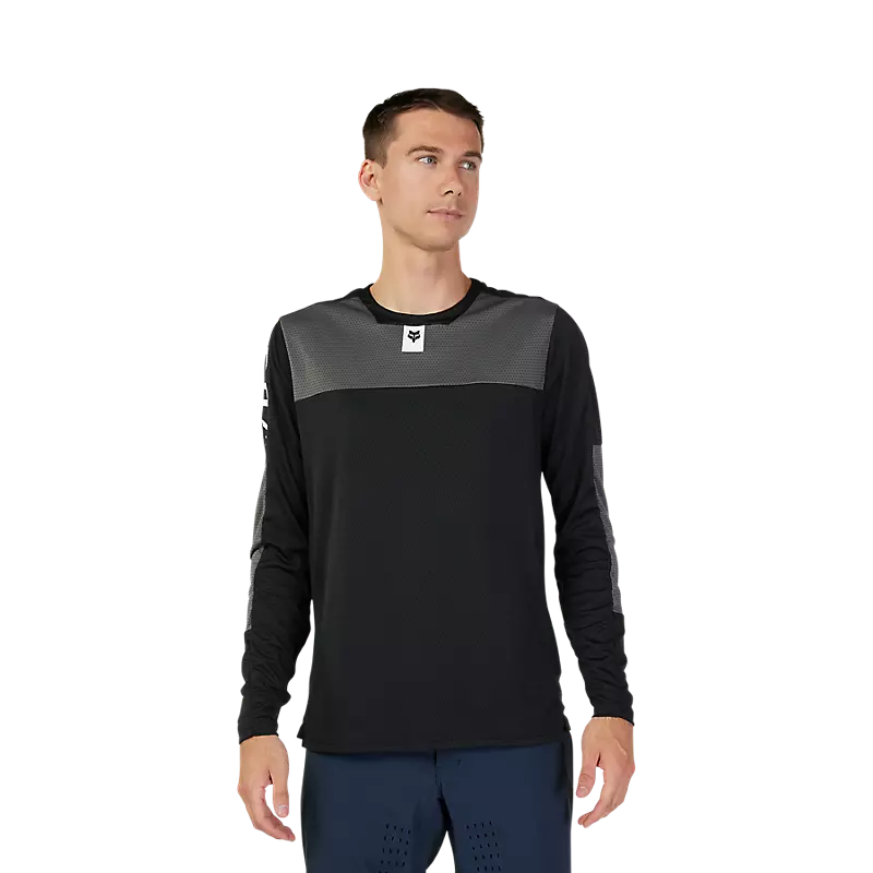 Fox Racing Defend Long Sleeve MTB Jersey - Foxhead - Black