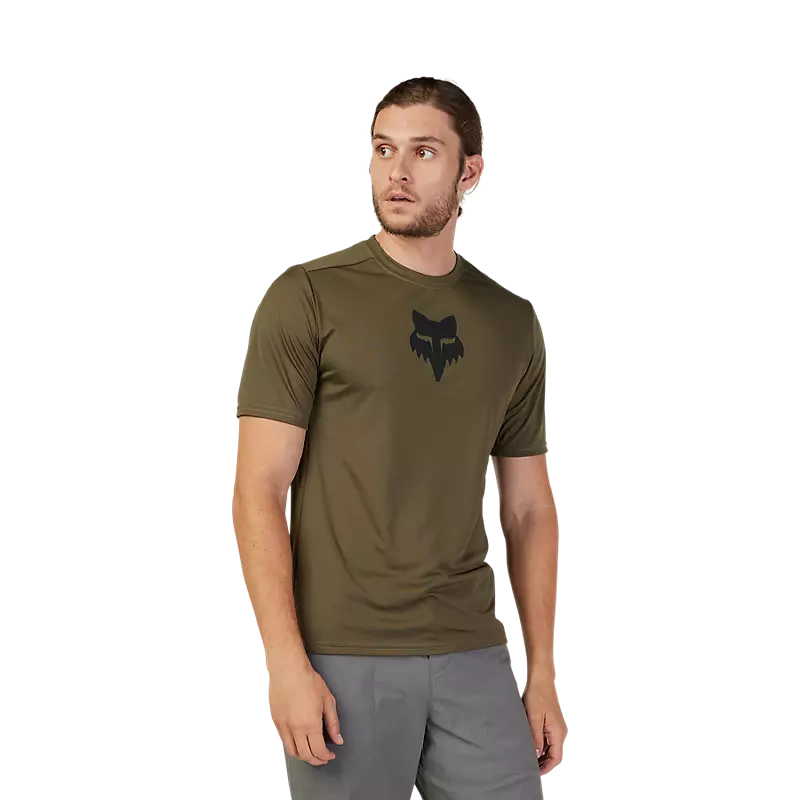 Fox Racing Ranger Short Sleeve MTB Jersey - Lab Head - Olive Green