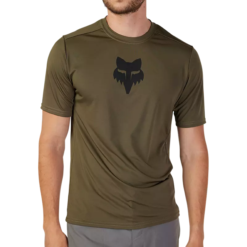 Fox Racing Ranger Short Sleeve MTB Jersey - Lab Head - Olive Green