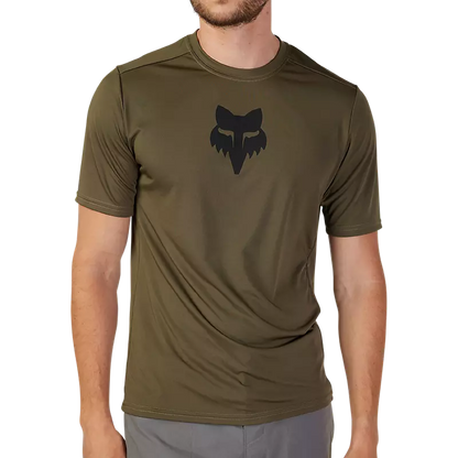 Fox Racing Ranger Short Sleeve MTB Jersey - Lab Head - Olive Green