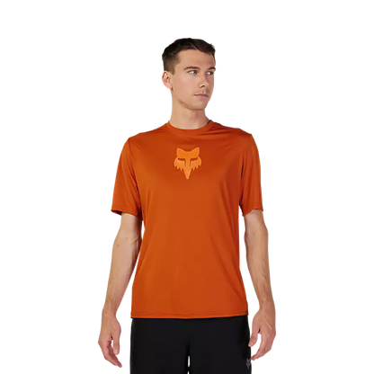 Fox Racing Ranger Short Sleeve MTB Jersey - Lab Head - Burnt Orange