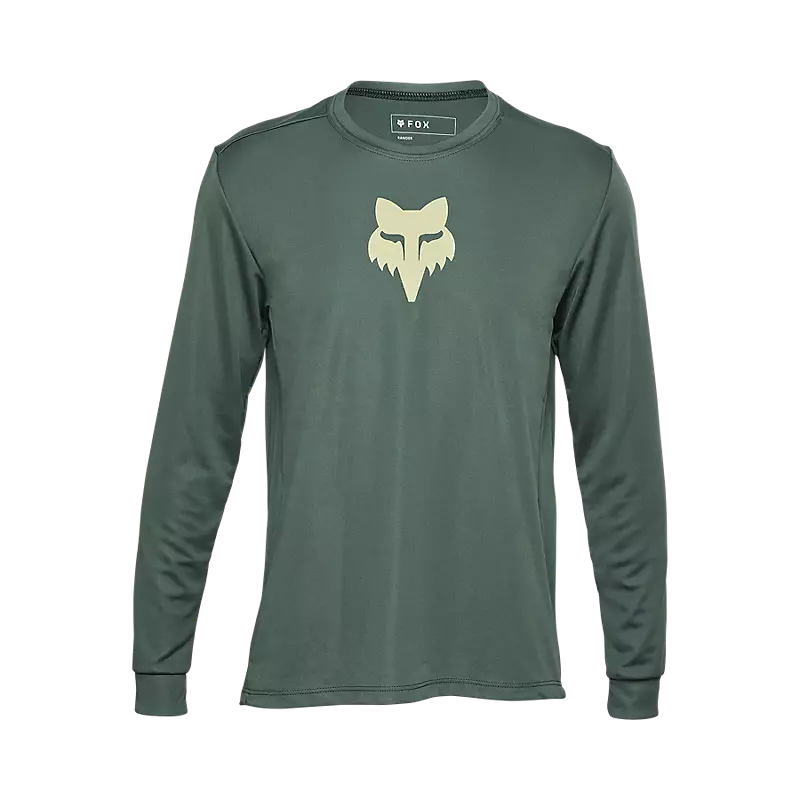 Fox Racing Ranger Long Sleeve MTB Jersey - Youth - Hunter Green