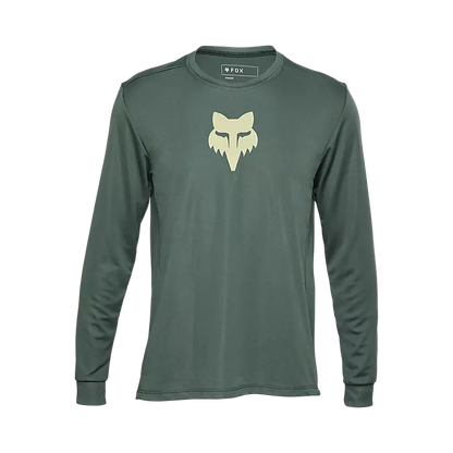 Fox Racing Ranger Long Sleeve MTB Jersey - Youth - Hunter Green