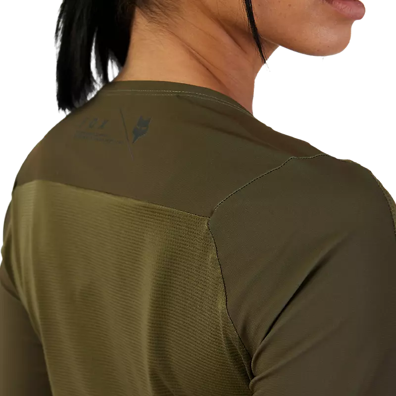 Fox Racing Flexair Ascent Long Sleeve MTB Jersey - Womens - Olive Green