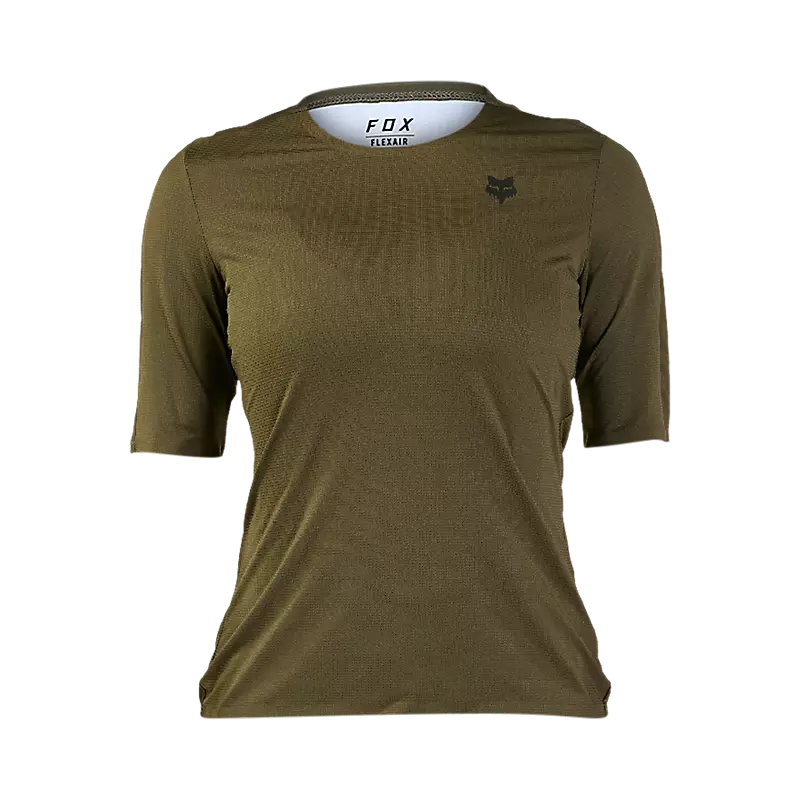 Fox Racing Flexair Ascent Short Sleeve MTB Jersey - Womens - Olive Green