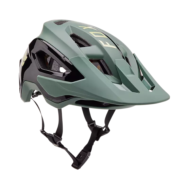 Fox Racing Speedframe Pro MTB Helmet - Blocked - Hunter Green