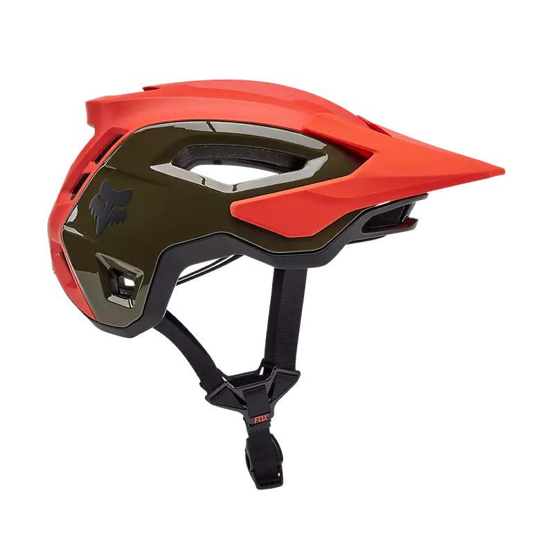 Fox Racing Speedframe Pro MTB Helmet - Blocked -  Orange Flame