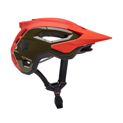 Fox Racing Speedframe Pro MTB Helmet - Blocked -  Orange Flame