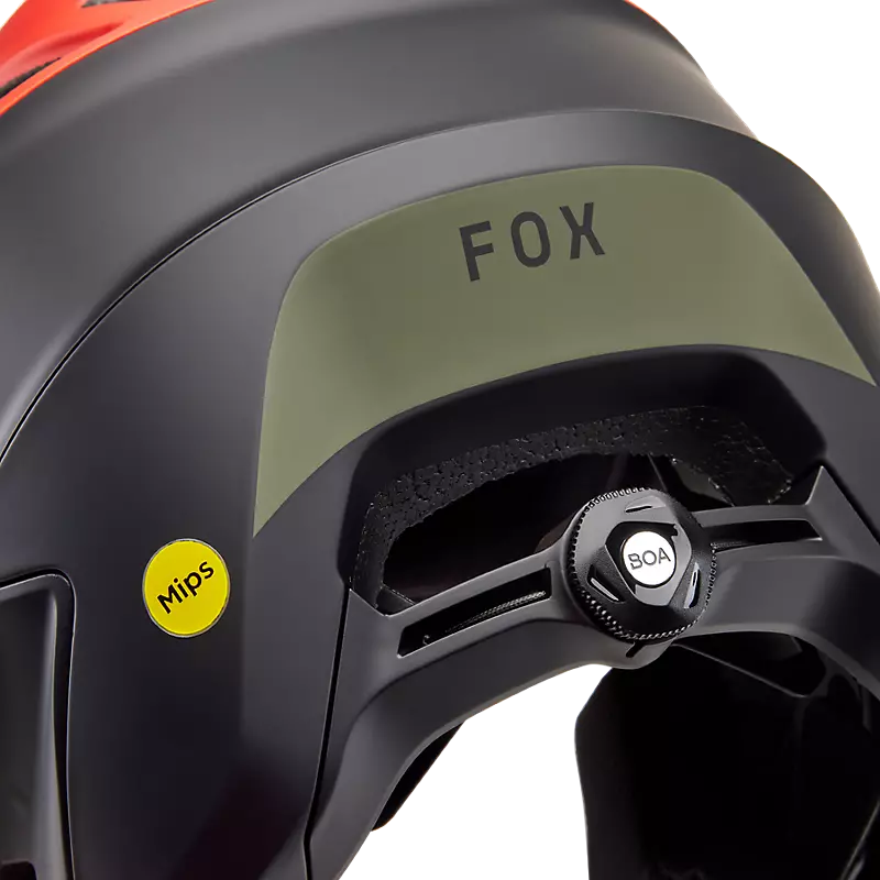 Fox Racing Dropframe Pro MTB Helmet NYF Orange Flame – Cambria