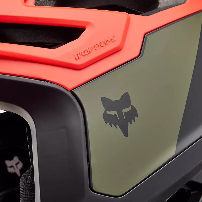 Fox Racing Dropframe Pro MTB Helmet NYF Orange Flame – Cambria