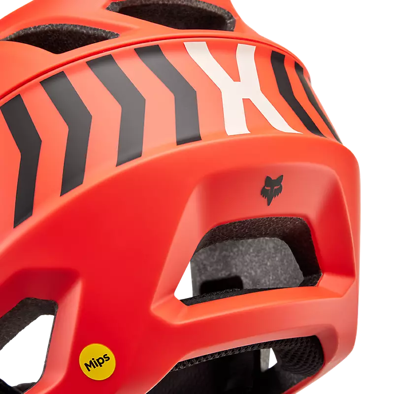 Fox Racing Proframe Full Face Helmet - Nace - Orange Flame