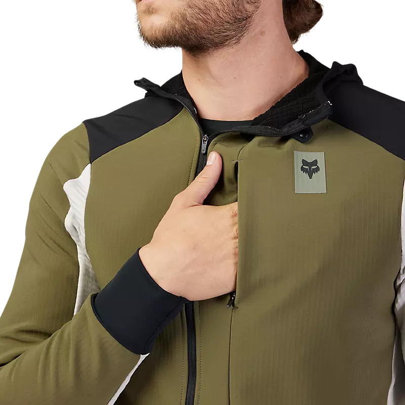 Fox Racing Defend Thermal Hoodie - Olive Green