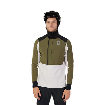 Fox Racing Defend Thermal Hoodie - Olive Green