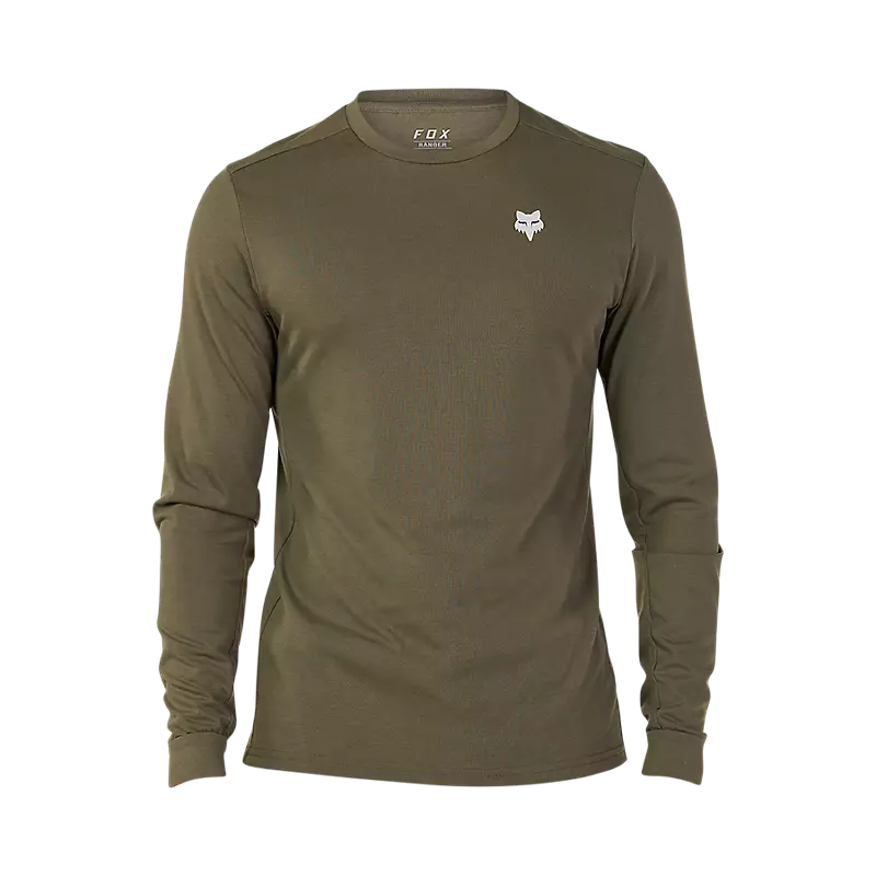 Fox Racing Ranger Dri Release MD Long Sleeve MTB Jersey - Tred - Olive Green