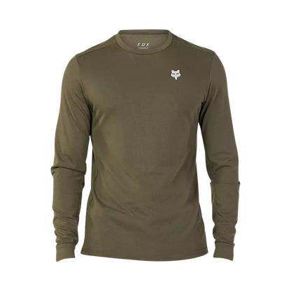 Fox Racing Ranger Dri Release MD Long Sleeve MTB Jersey - Tred - Olive Green