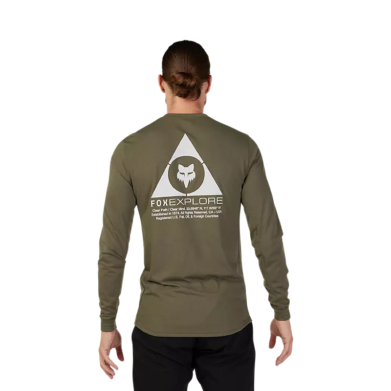 Fox Racing Ranger Dri Release MD Long Sleeve MTB Jersey - Tred - Olive Green