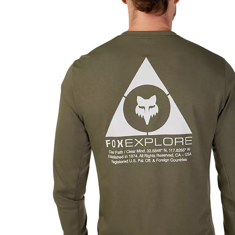 Fox Racing Ranger Dri Release MD Long Sleeve MTB Jersey - Tred - Olive Green