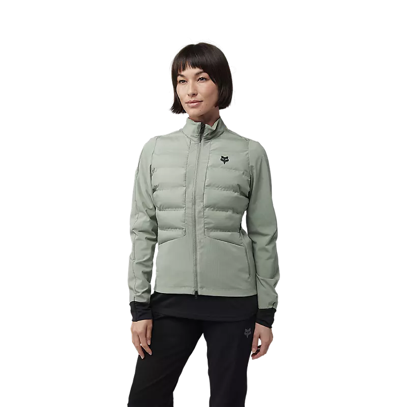 Fox Racing Flexair Fire Hybrid Cycling Jacket - Womens - Moss