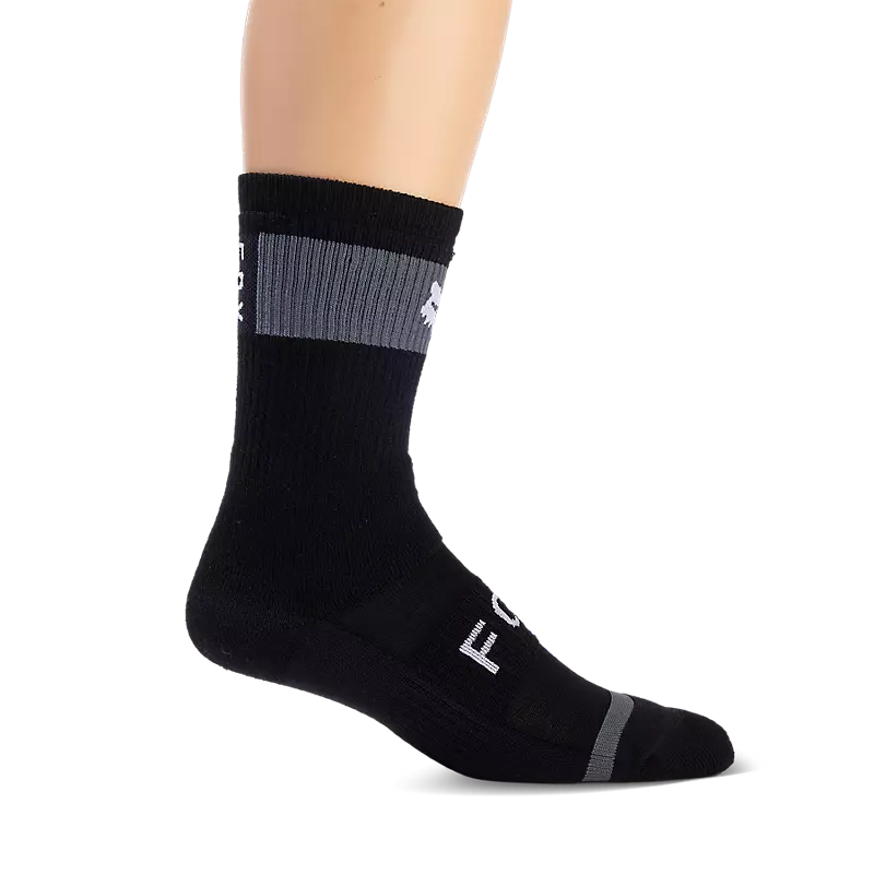 Fox Racing 8" Defend Winter Sock - Black