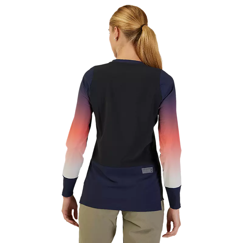 Fox Racing Defend Thermal Long Sleeve MTB Jersey - Lunar - Womens - Black